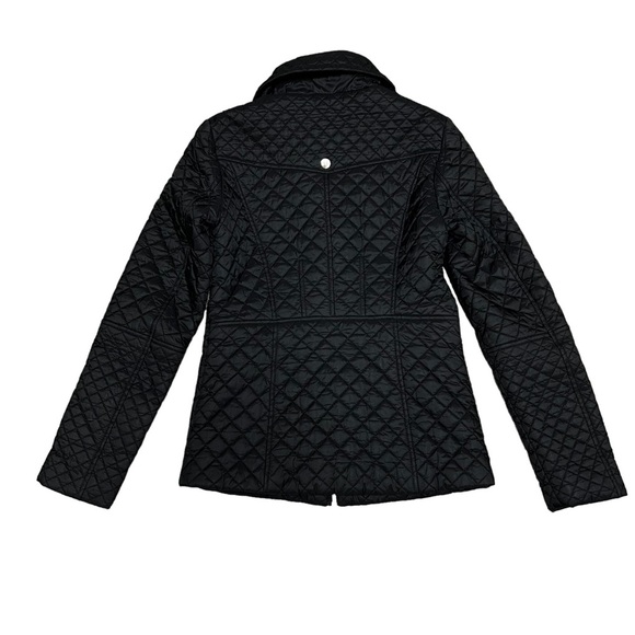 DKNY Y2K Black Quilted Jacket Coat Women’s XS X-Small Light Fitted Hip Length - Picture 7 of 15